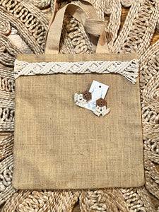 Jute Tote Bag 15” X 16”